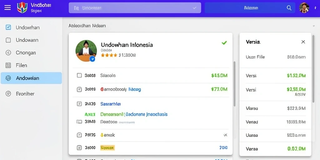 Tampilan antarmuka yang ramah pengguna dan intuitif.