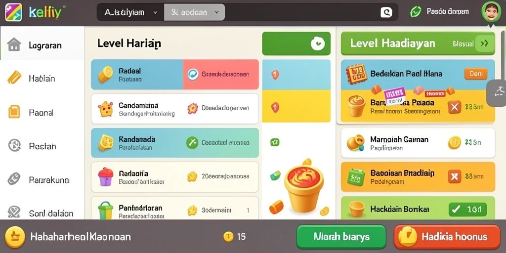 Tampilan menu utama GOBETASIA yang menarik.